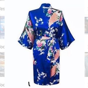 Silk Satin Kimono Robe Gown New